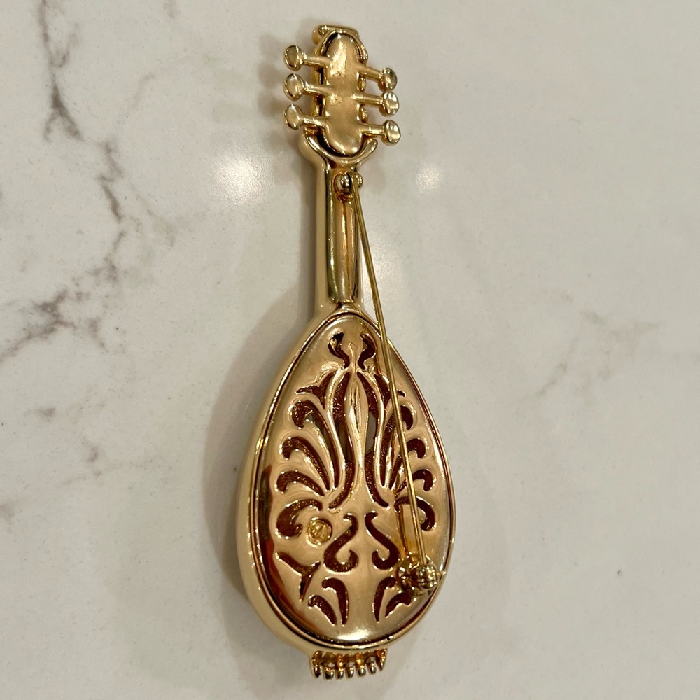 Swarovski RARE Vintage Limited Edition Retired Mandolin Brooch - Picture 6 of 12